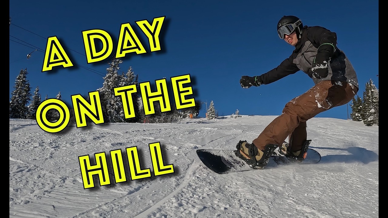 Snowboarding at Fefor skisenter. Feburary 18.02.2026