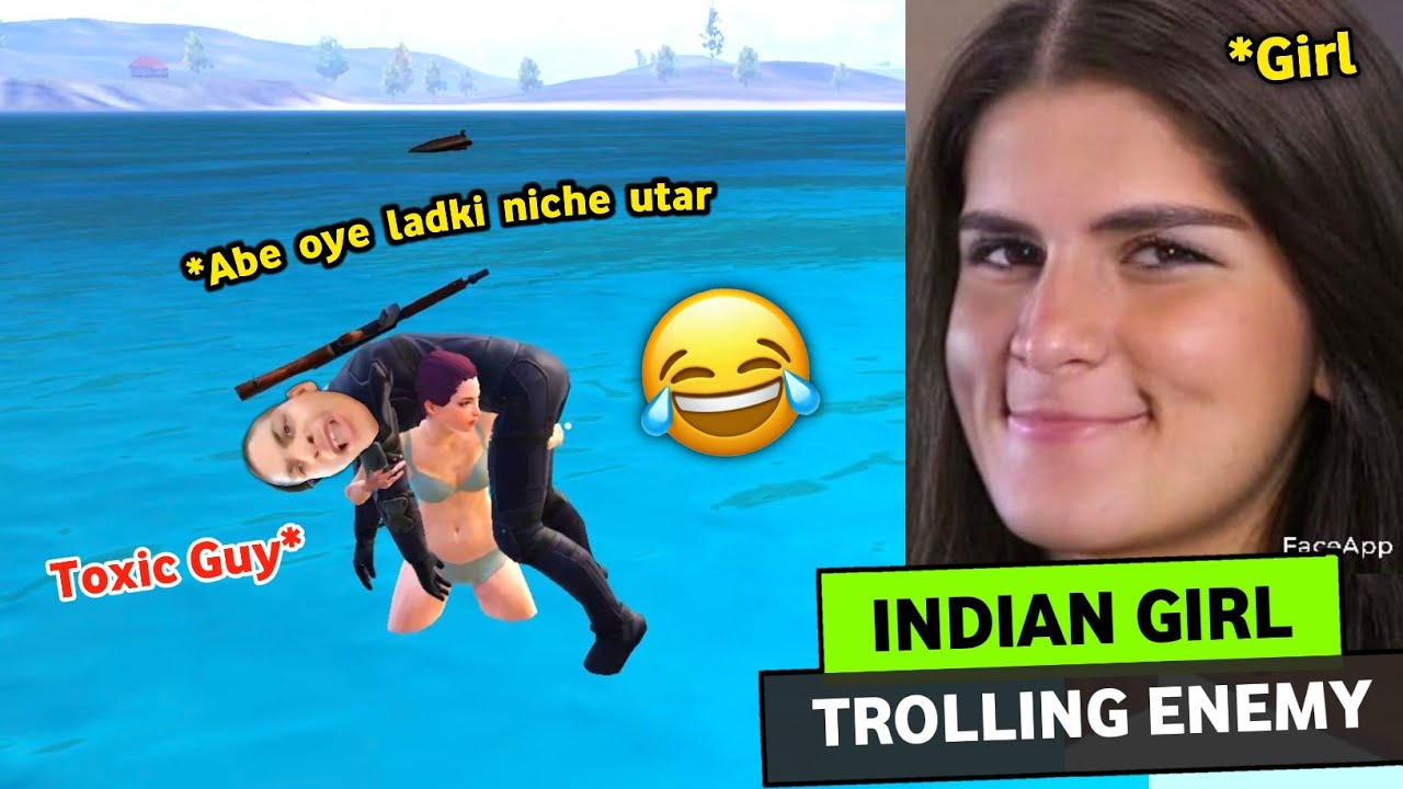INDIAN GIRL TROLLING ENEMY - BGMI FUNNY RAGE MOMENT THAT MAKE YOU LAUGH 🤣🔥