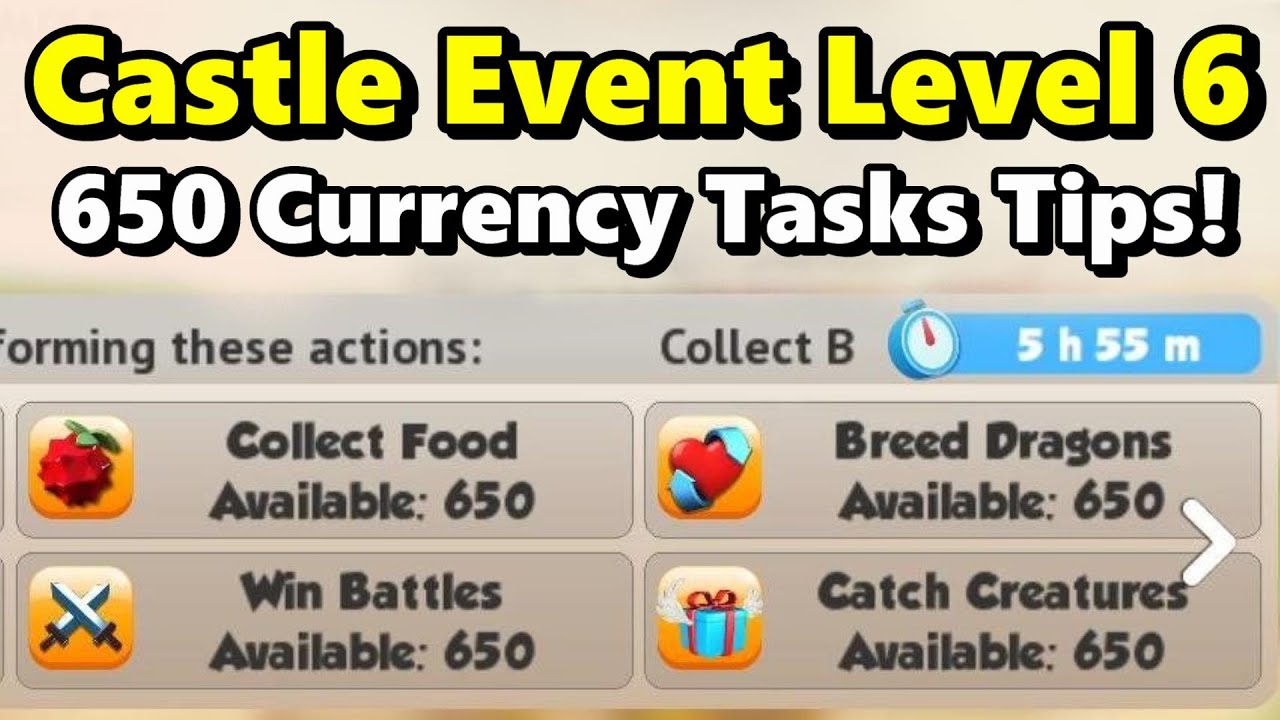 LEVEL 6 Castle Event Guide! How to Get 650 Currency for ALL Tasks Every Reset! - #DML #1735
