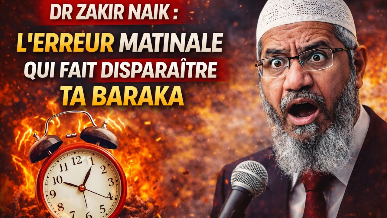 DR ZAKIR NAIK : L’ERREUR MATINALE QUI FAIT DISPARAÎTRE TA BARAKA
