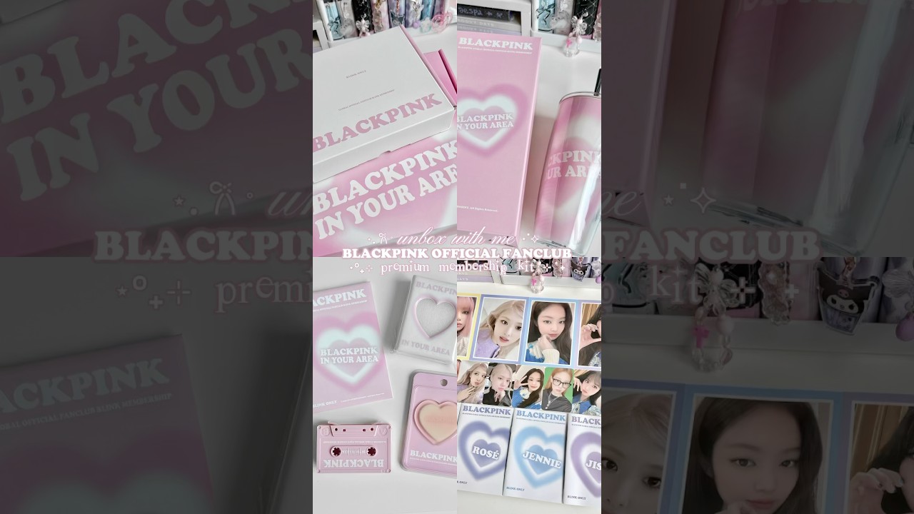 unboxing : BLACKPINK membership kit (premium edition) #blackpink #kpop #jisoo #jennie #ros&eacute; #lalisa