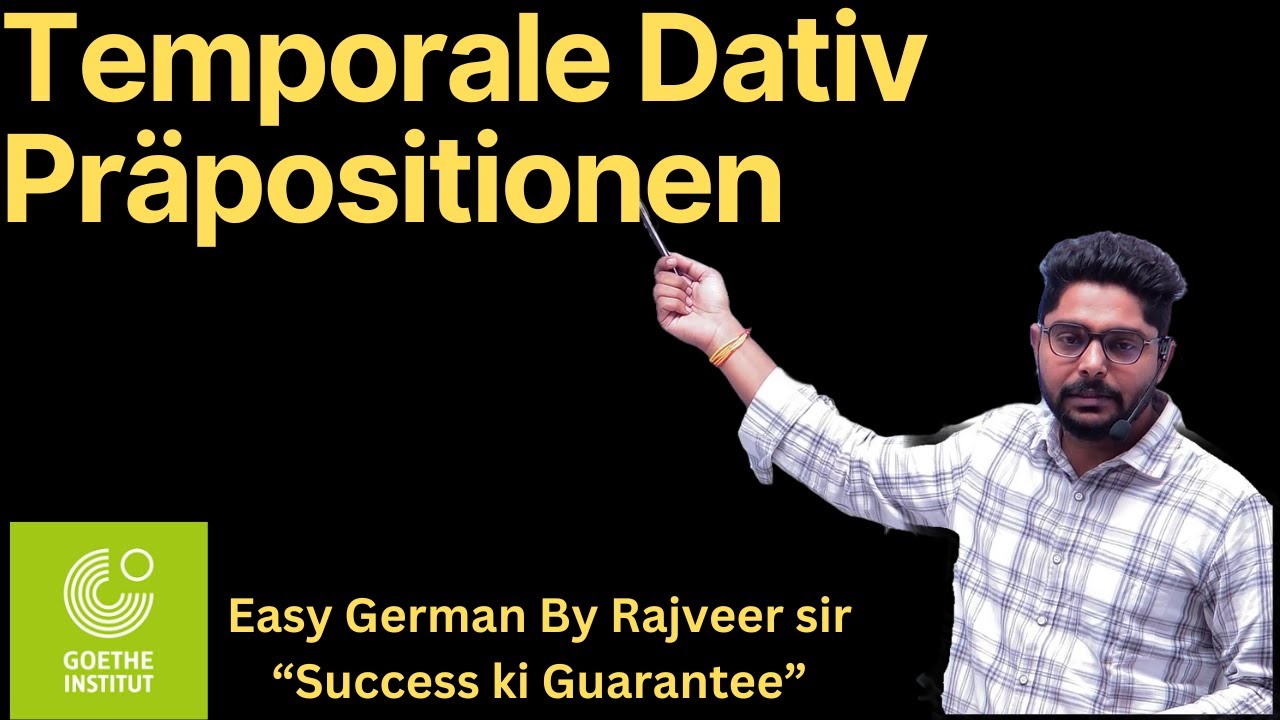 Temporale Dativ-Präpositionen | Prepositions in German