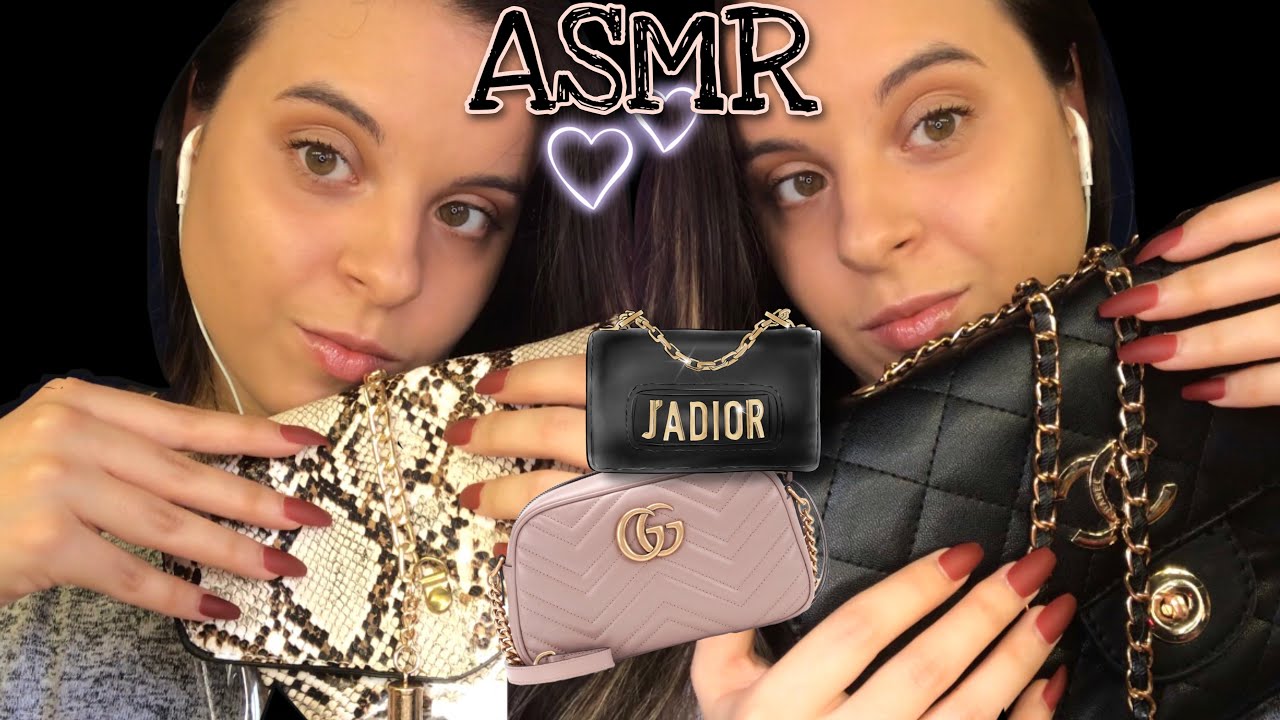 ¿Qué hay en mis bolsos/carteras? ASMR Tapping & Scratching