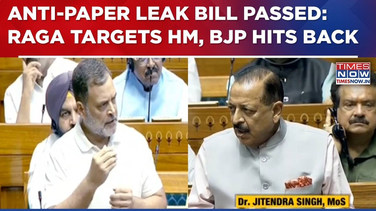 Lok Sabha Passes Anti-Paper Leak Bill; Rahul Gandhi Puts Home Minister In Dock, BJP Hits Back| WATCH