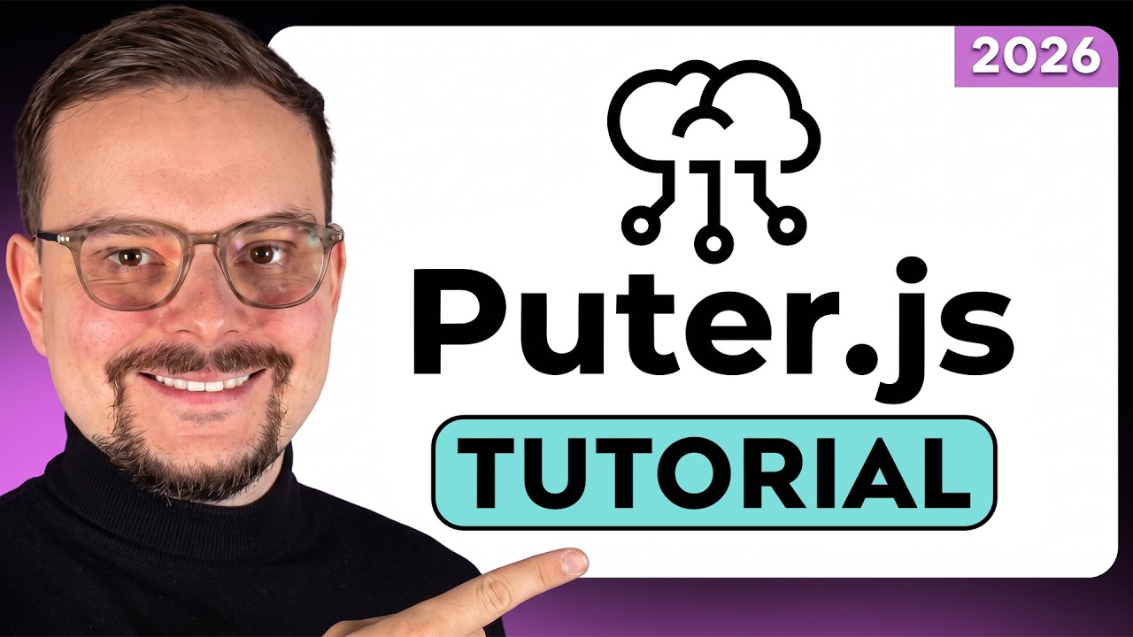 Puter.js Tutorial - 2026 | 3 Beginner Projects to Build This Weekend With Puter.js