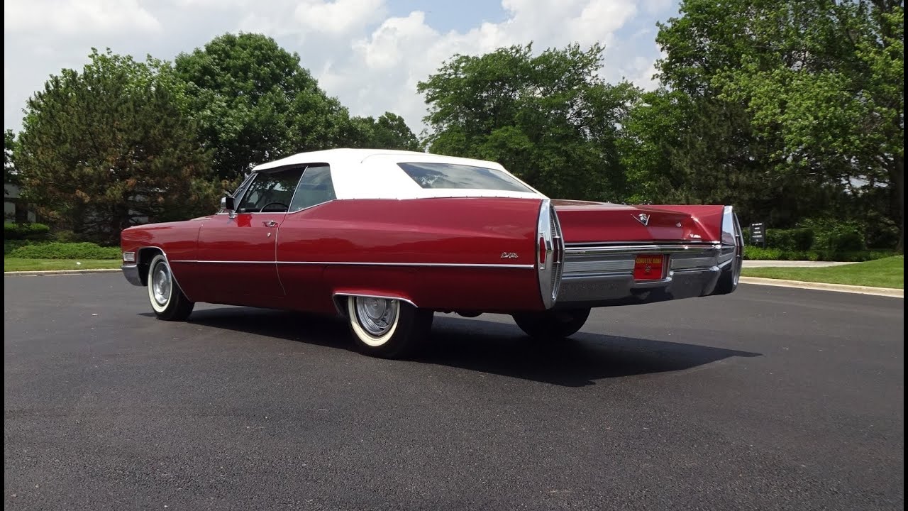 1968 Cadillac DeVille Convertible in Burgundy & 472 Engine Sound on My Car Story with Lou Costabile