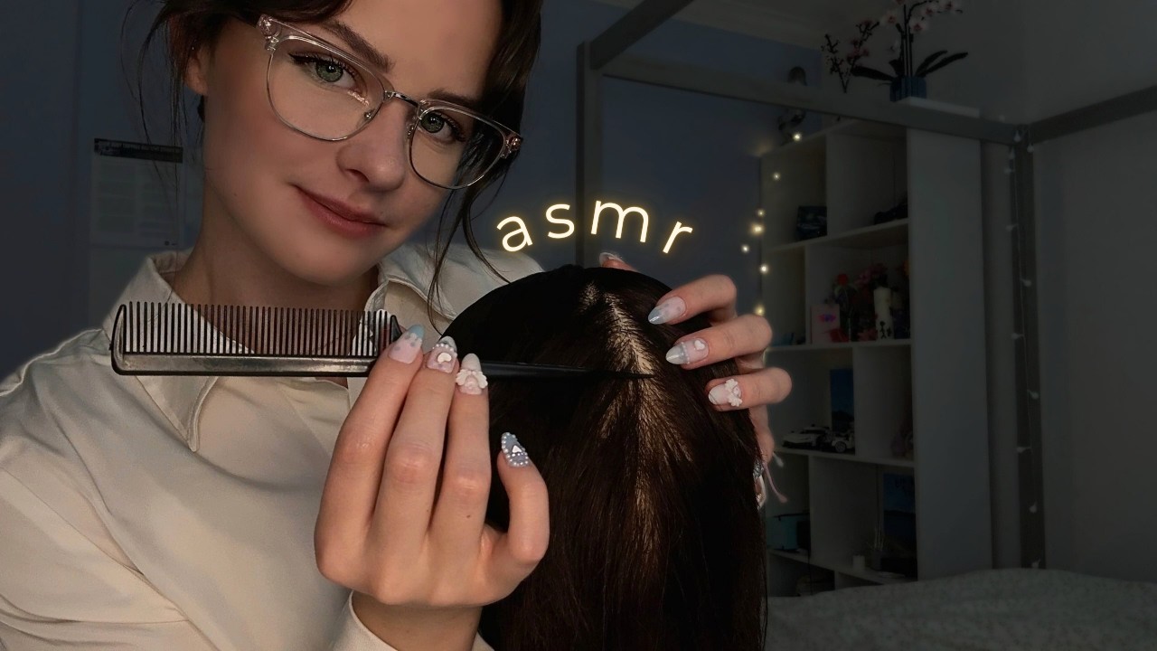 Kind School Nurse Checks You for Lice [ASMR]