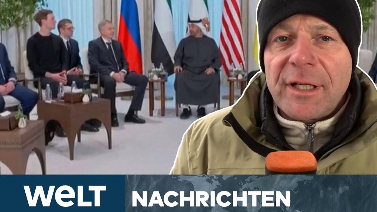 PUTINS KRIEG: Showdown in Abu Dhabi! Ukraine, Russland und USA verhandeln über Frieden I WELT STREAM