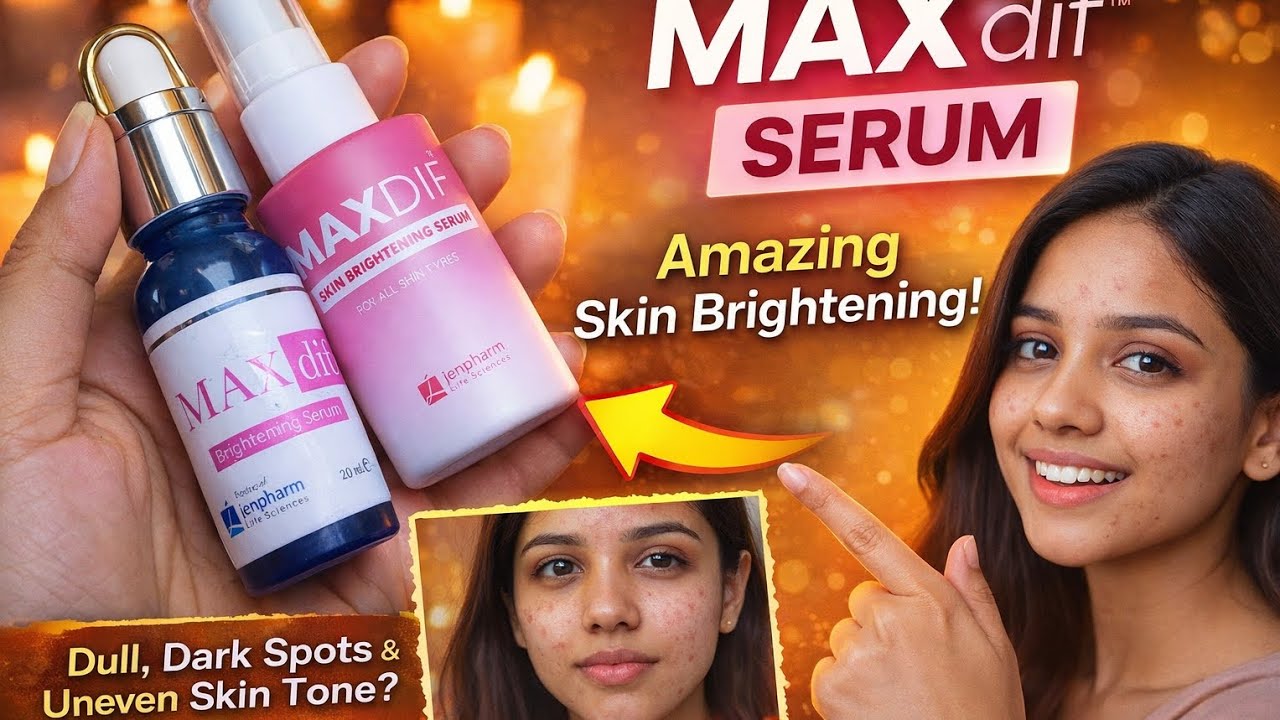 MAXdif Skin Brightening Serum Review | Before & After for Dull Skin, Dark Spots & Uneven Tone✨