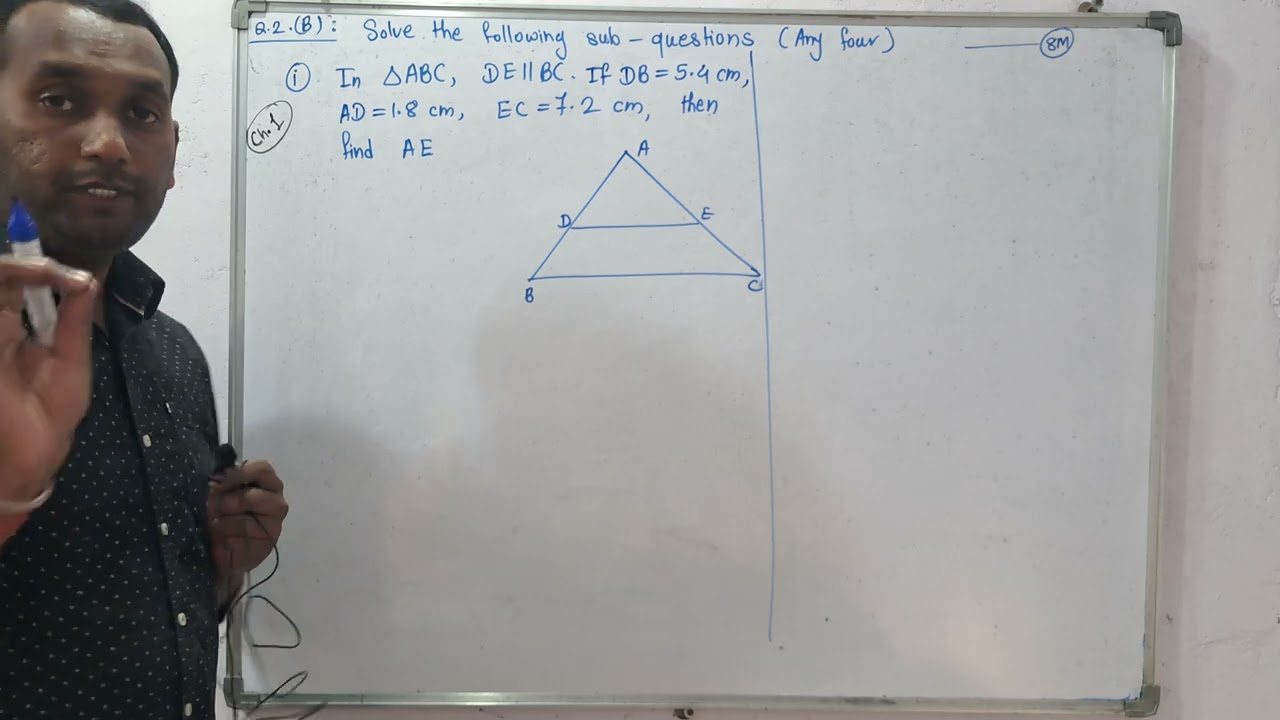 March 2025 Question Paper:  Math 2: Class 10th : Q. 2