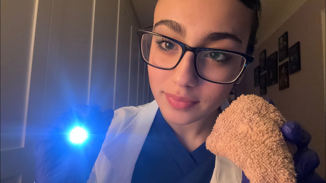 ASMR| Doctor treats your eye infection👁️(personal attention + mouth sounds) Role-play