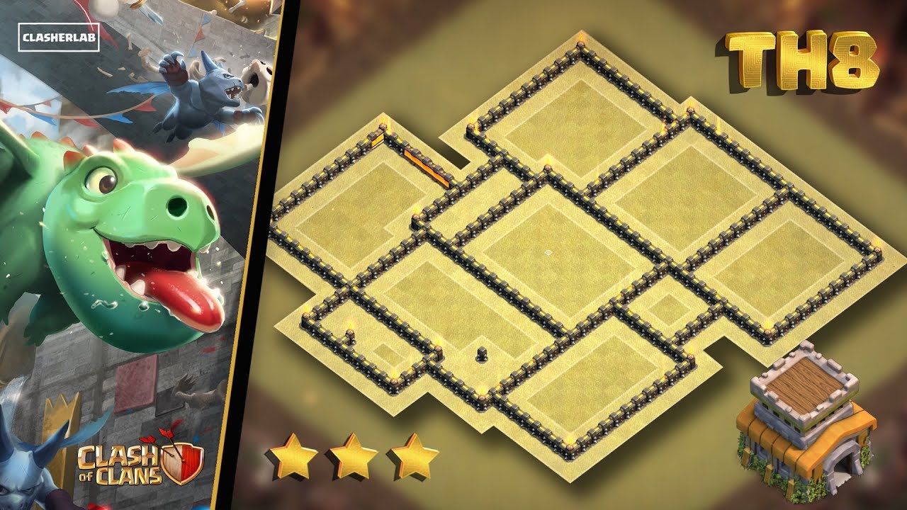 EPIC TH8 war base 2018  | New Unbeatable Base TH8 War Base -Anti 3 Stars | Anti All | Clash of Clans
