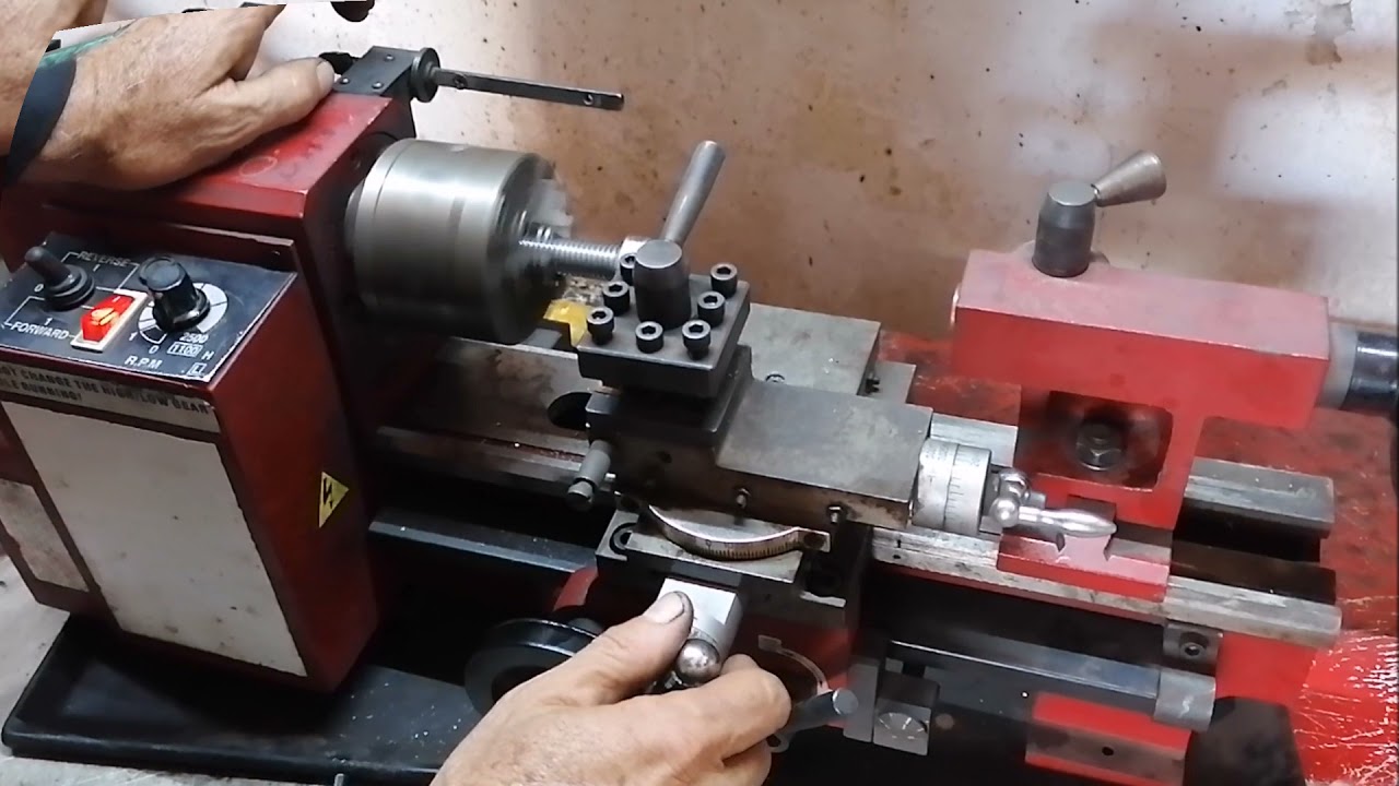 Aprendiendo a usar mini torno 1a.  parte, # 1