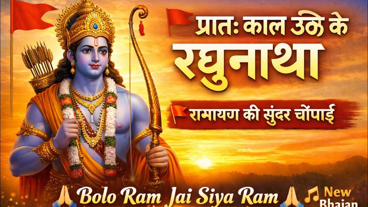 सुबह की सबसे सुंदर चौपाई 🙏 | प्रातः काल उठि कै रघुनाथा | Bolo Ram Jai Siya Ram