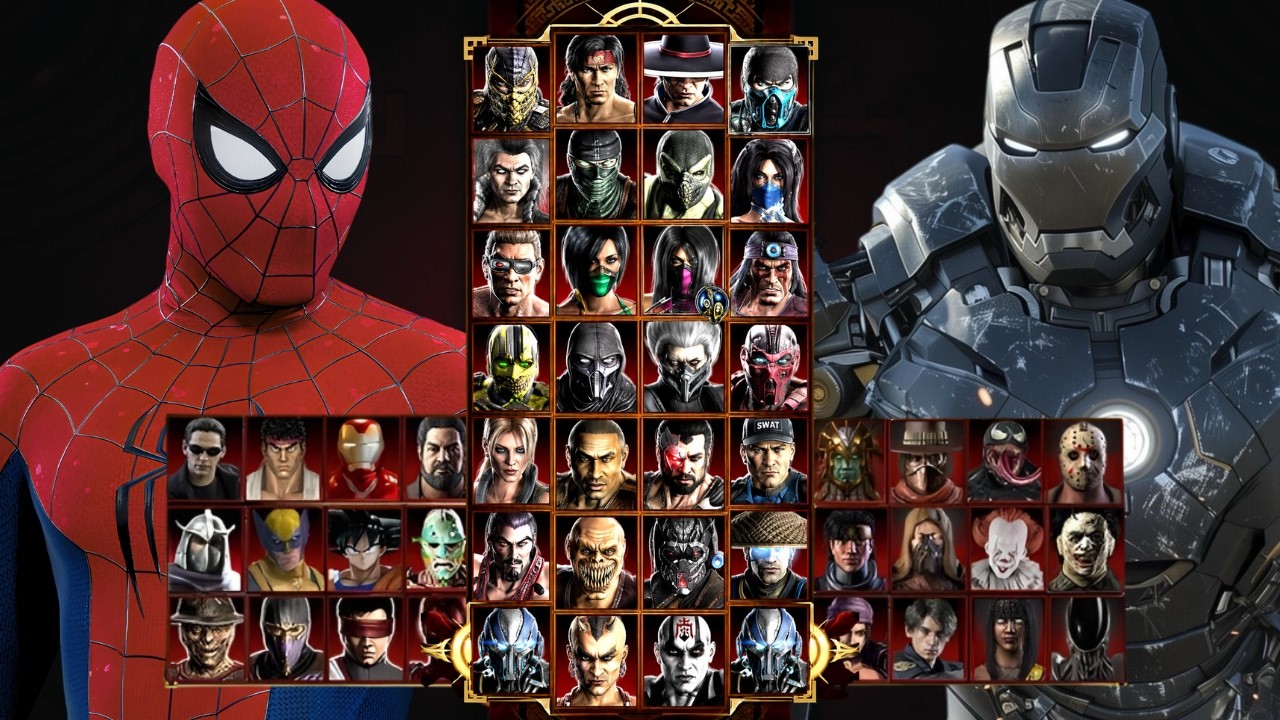 Mortal Kombat 9 - MARVEL SPIDERMAN & WAR MACHINE - Expert Tag Ladder - Gameplay @(1080p) - 60ᶠᵖˢ ✔