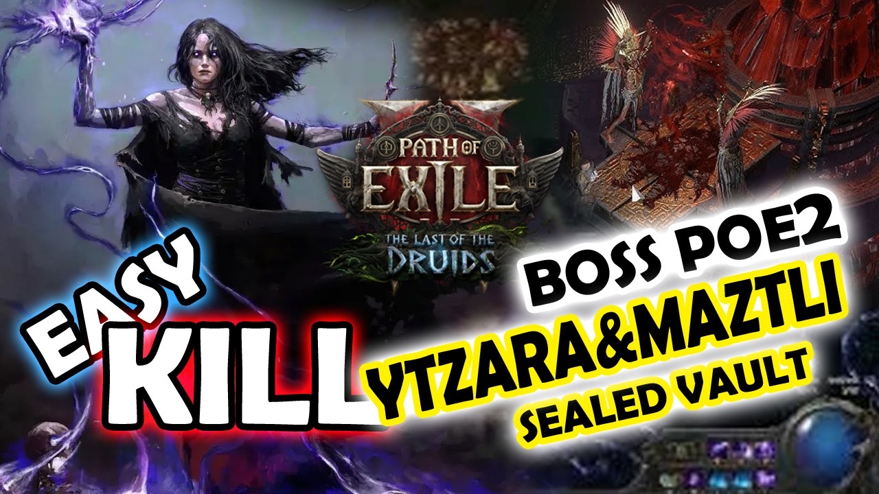 [PoE2] EASY Kill Boss Ytzara - Blood Oracle, Maztli - Flesh Shaper (Sealed Vault) Map T15 Corrupted