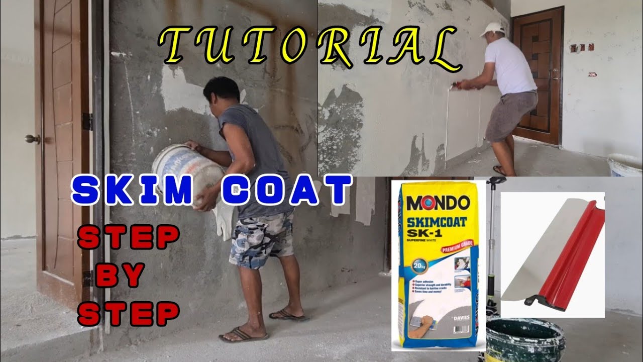 STEP BY STEP SKIM COAT APPLICATION..