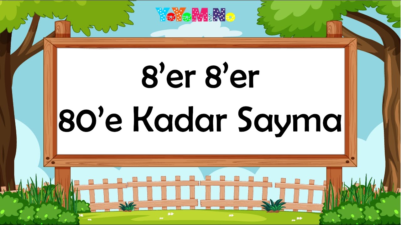 8'er 8'er 80'e Kadar Ritmik Sayma | İleriye Doğru Sayma | Ritmik Sayılar | Mino Öğretiyor