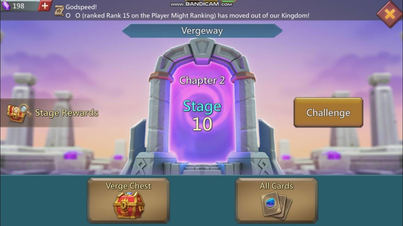 Lords mobile Vergeway chapter 2 stage 10