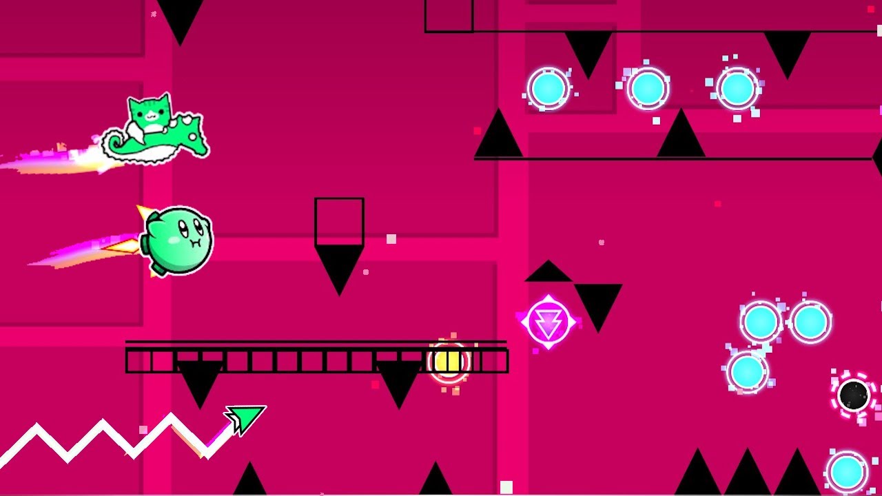 playing the hardest randomized level in geometry dash