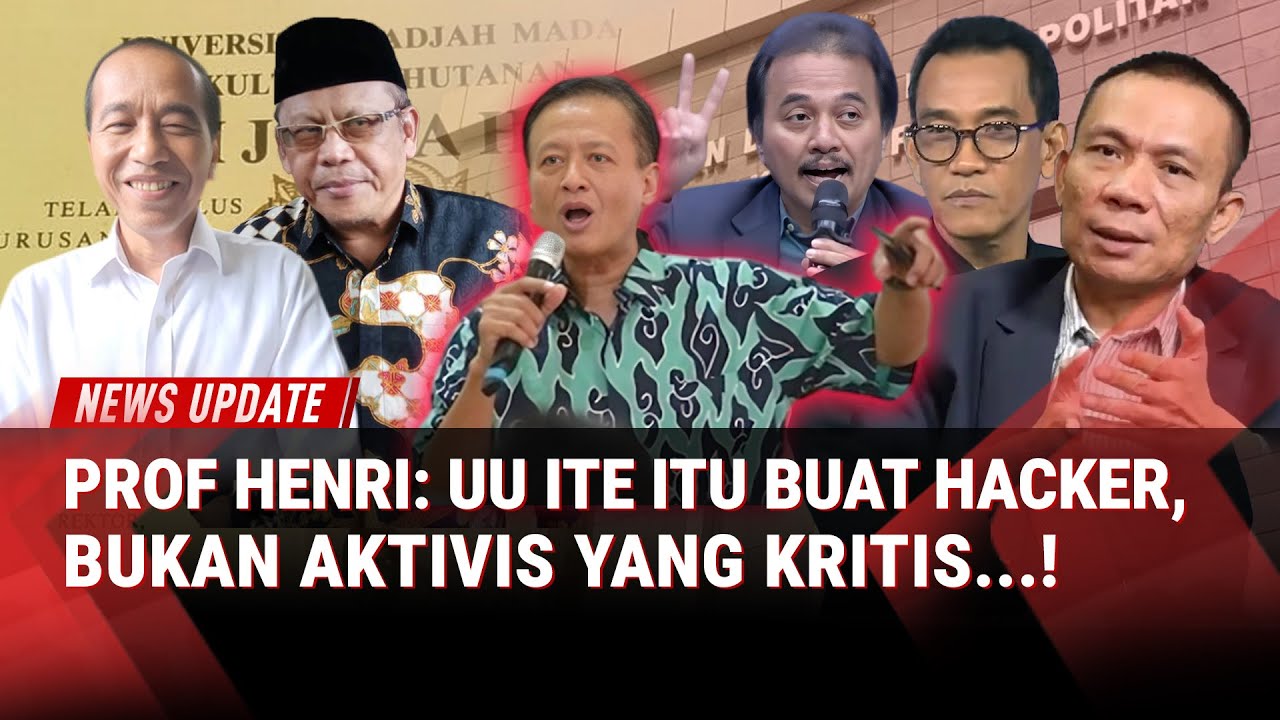 Kasus Ijazah Jokowi, Prof. Henri Subiakto: Polisi Salah Terapkan UU ITE, Ini Dipaksakan!