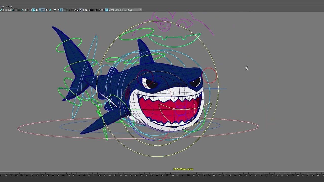 Stylized Shark 3D Model – Clean Topology, Game & Cinematic Ready