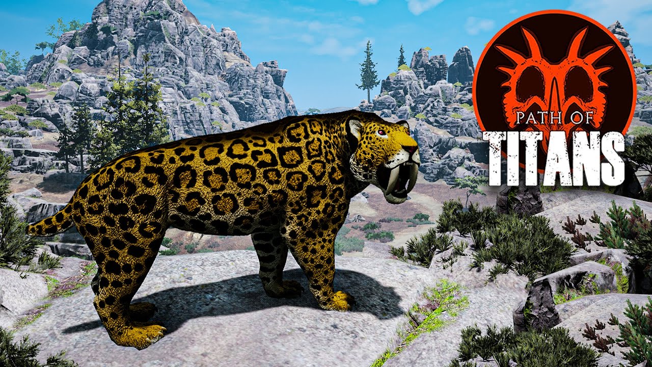 Der S&Auml;BELZAHNTIGER attackiert seine Beute mit seinen SCHARFEN KRALLEN 🐯🩸 - Path of Titans