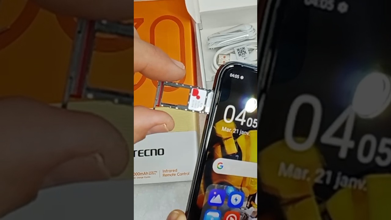How to put a SIM card in Tecno spark 30c #how