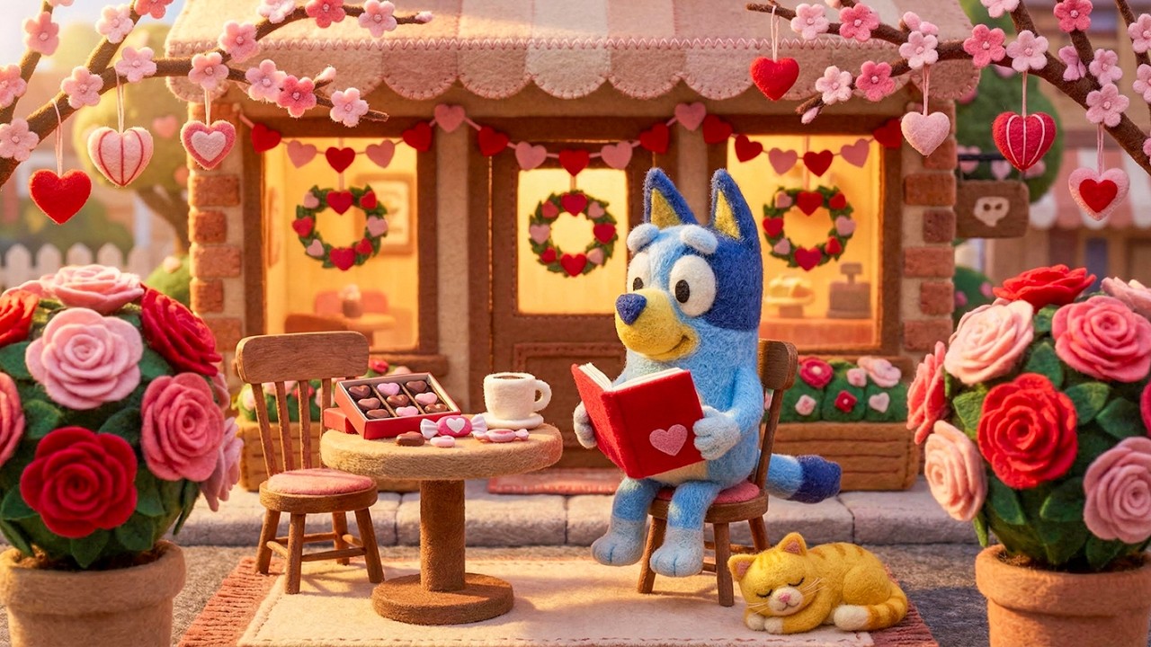 Bluey’s Spring Garden Café 🌸🌷 Lofi Jazz Beats for Study, Focus & Relaxation