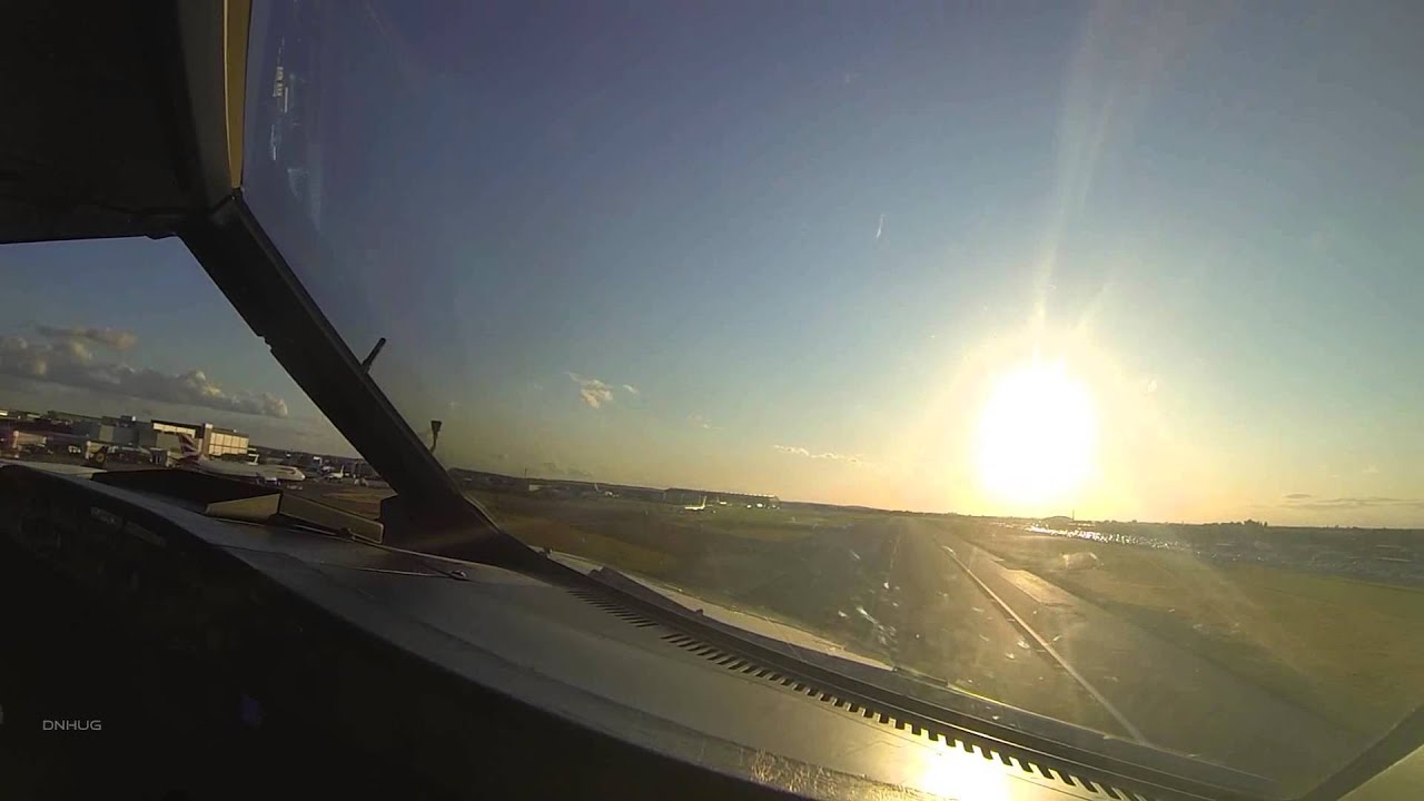 London Heathrow A320 Cockpit Departure Part 3/3 : The Takeoff