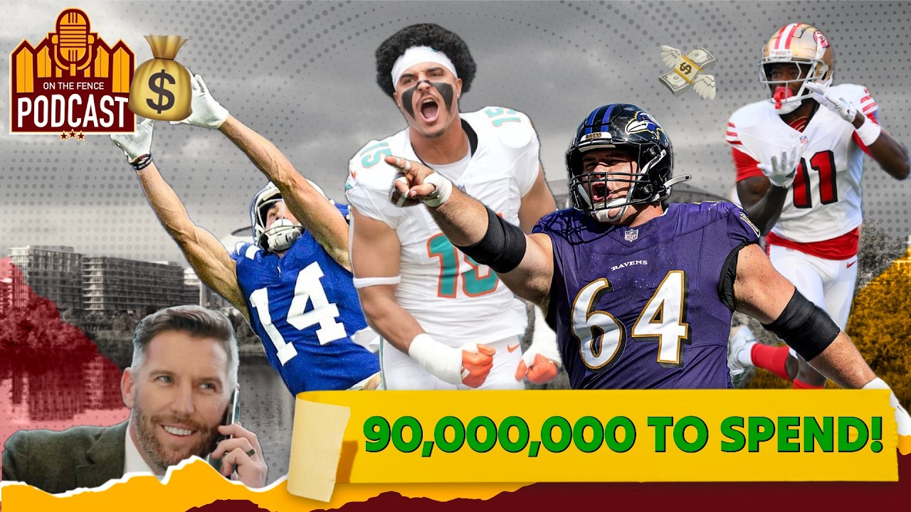 COMMANDERS $90M SPENDING SPREE: The Ultimate Free Agency Wishlist! 💸