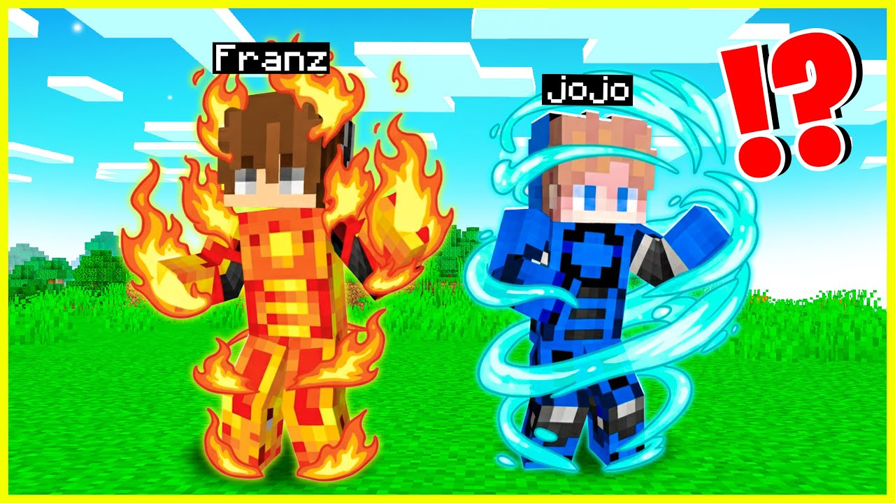 FRANZ & JOJO 24 JAM MENCOBA KEKUATAN API DAN AIR di MINECRAFT