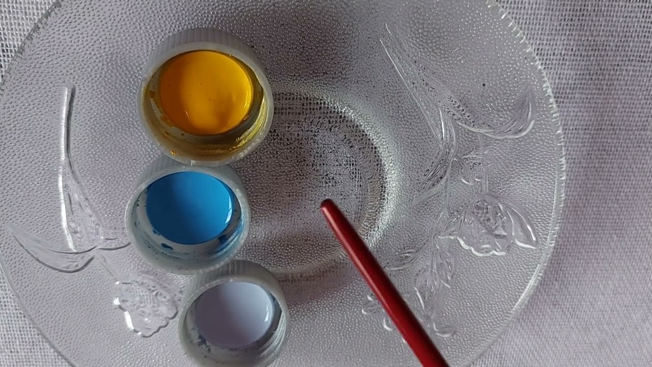 Como fazer a cor verde pistache e desenho de carambolas