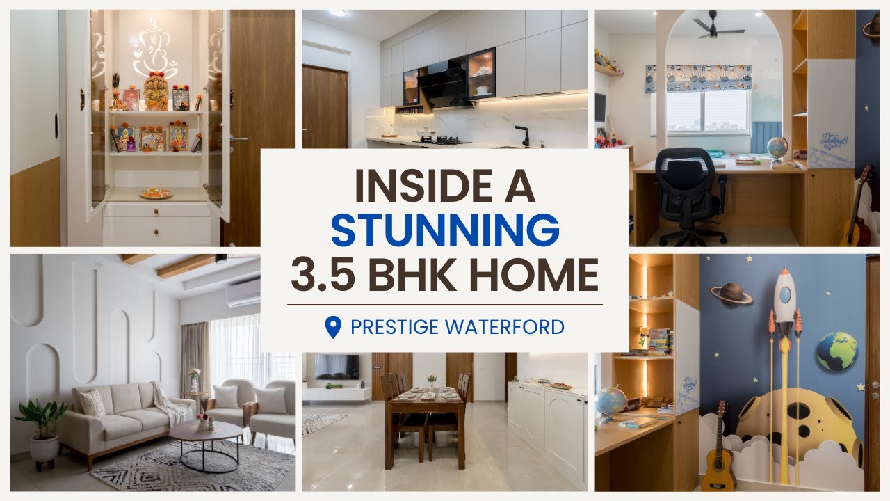Stunning 3.5 BHK Home Interior Design | Prestige Waterford | Contemporary Design | Chattels Design