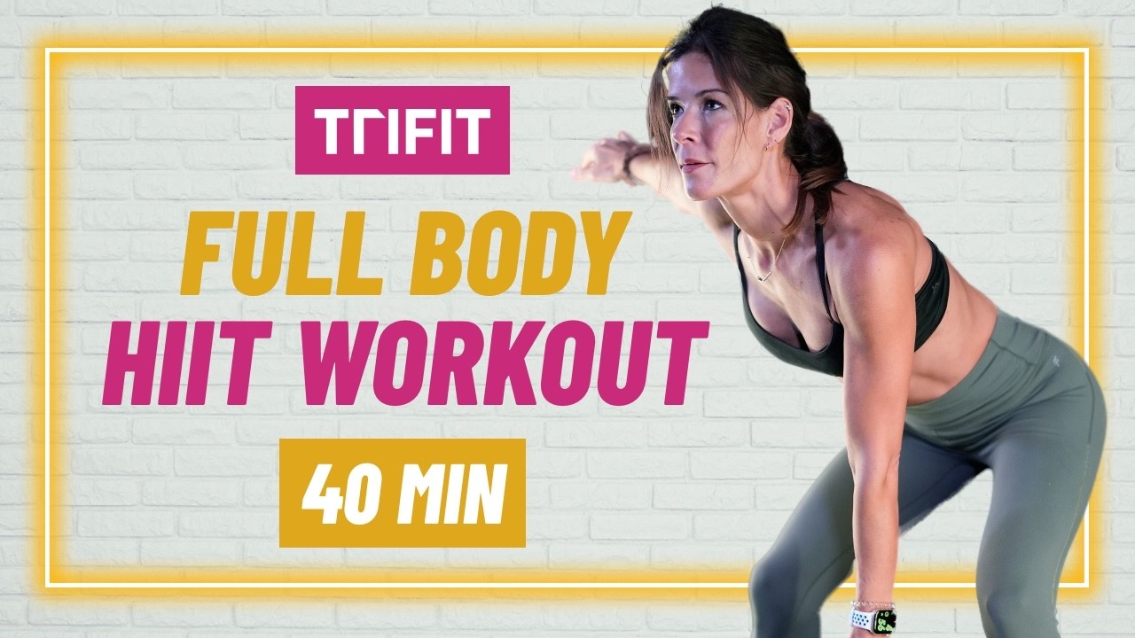 40 Min Full Body HIIT Workout No Equipment at Home