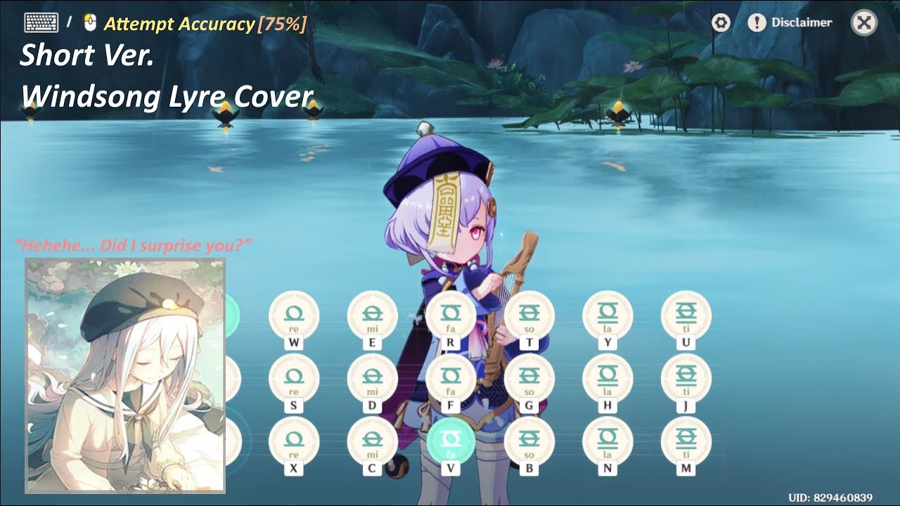 Genshin Windsong Lyre - Passion at 25:00 (Project Sekai) + Notes
