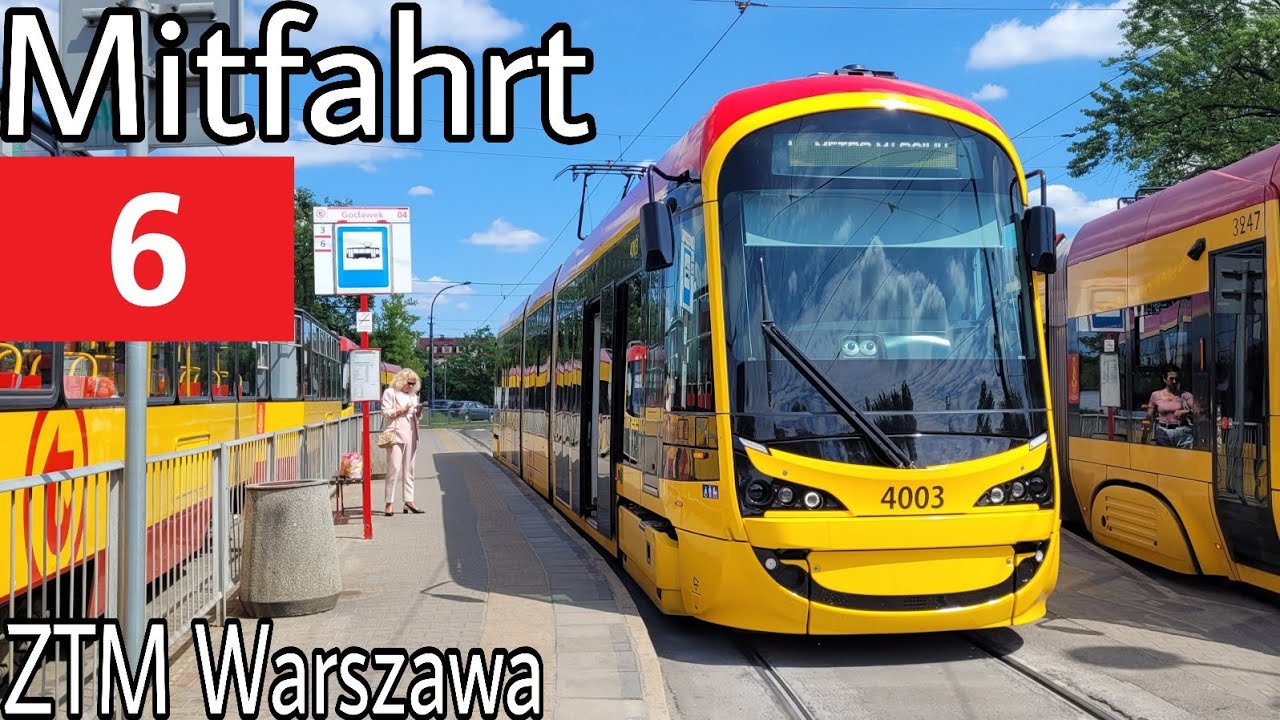 Mitfahrt | Hyundai Rotem 142N | Linie 6 | Gocławek - Metro Młociny