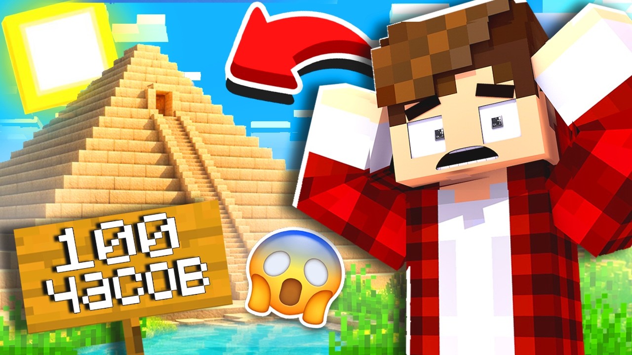 Я ПРОВЕЛ 100 ЧАСОВ В ПИРАМИДЕ В МАЙНКРАФТЕ #minecraft #майнкрафт