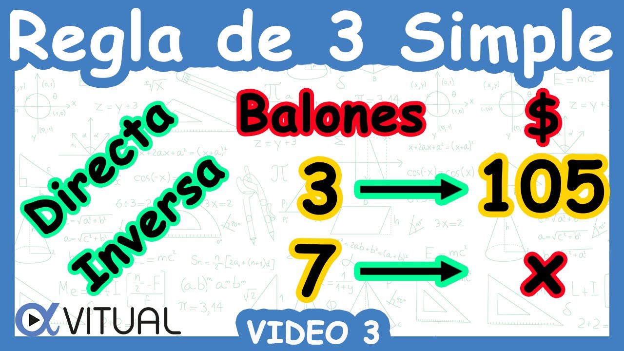 🟦 Regla de 3 Simple (Directa e Inversa) | Video 3