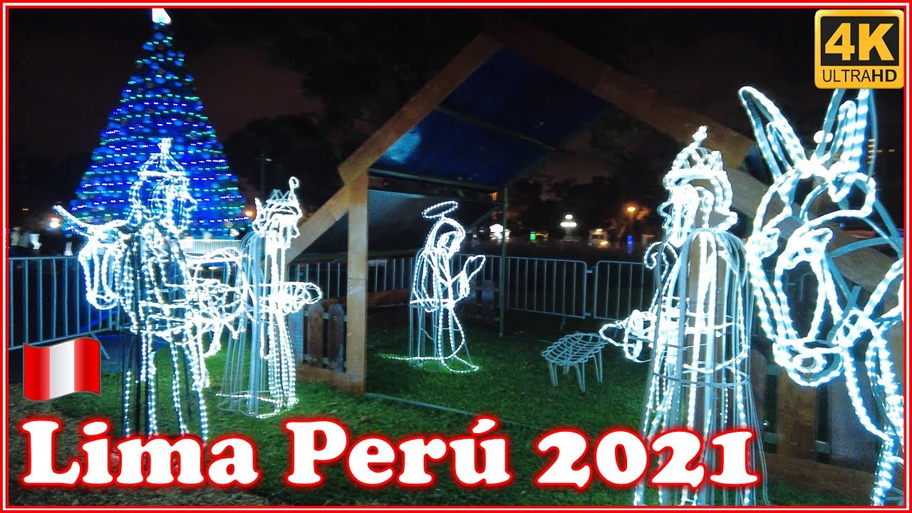 Navidad de NOCHE 🎄 en el Circuito Mágico del Agua 🚶 | Diciembre 2021 | LIMA PERU 🇵🇪