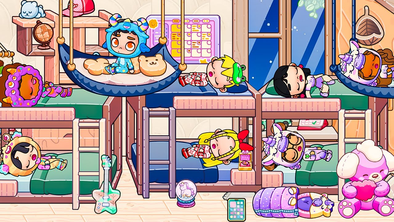 PIJAMA PARTY AVEC TOUTE LA CLASSE DES JUMEAUX SUR AVATAR WORLD ! MISS QUEEN 👑
