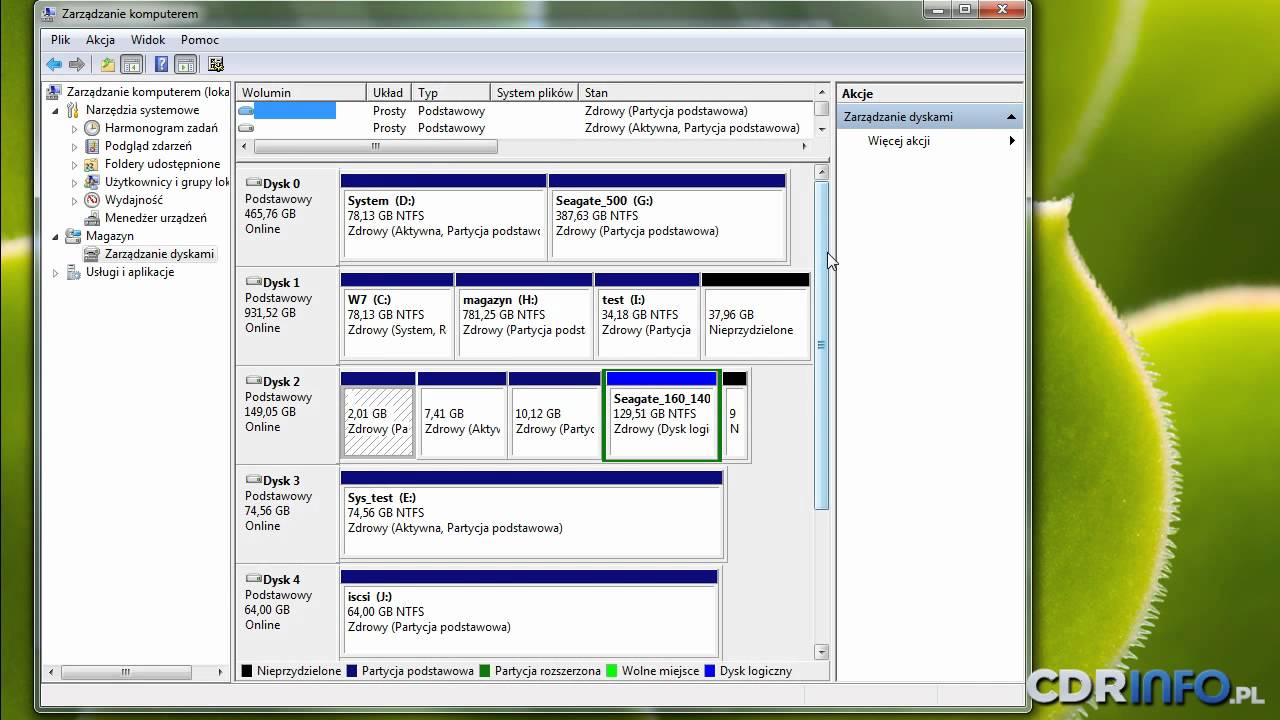 Inicjalizacja obiektu docelowego iSCSI w systemie operacyjnym Windows 7