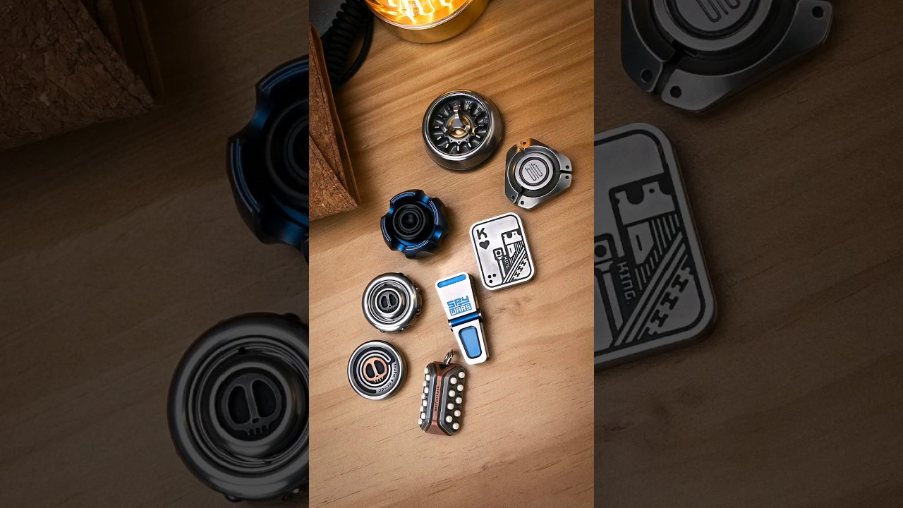My best EDC fidget toys collection in 2024. #edc #everydaycarry #fidgettoys #fidgetspinner #gift