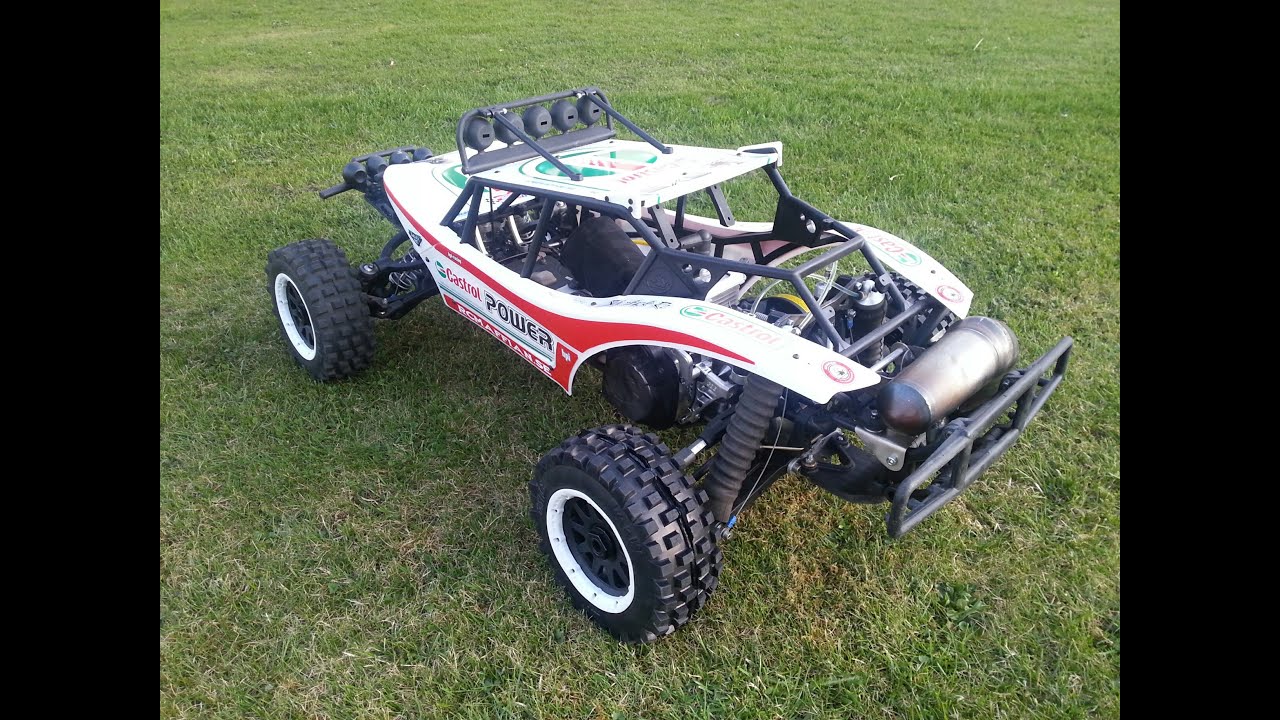 HPI Baja Trevor Simpson reedcase Kraken Sidewinder SX5 with quickrelease setup