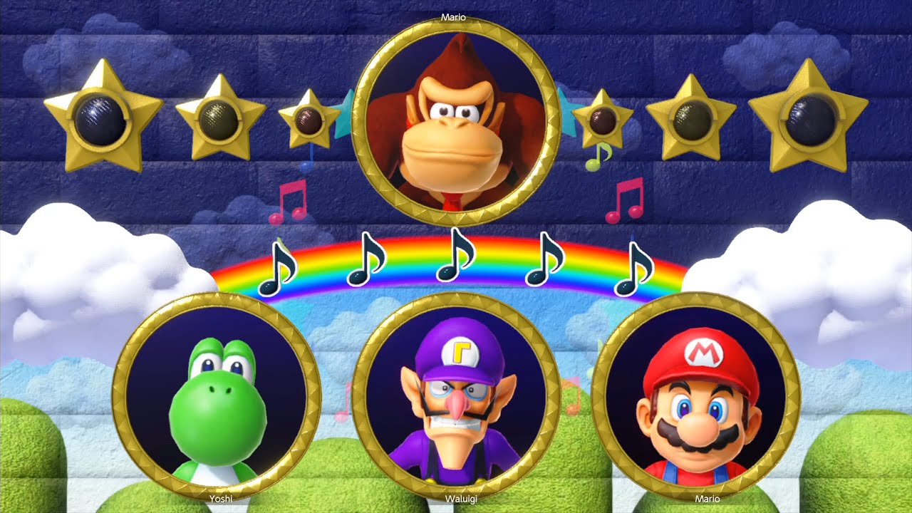 【マリオパーティ スーパースターズ】ミニゲームドンキーコングvsヨッシーvsワルイージvsマリオ