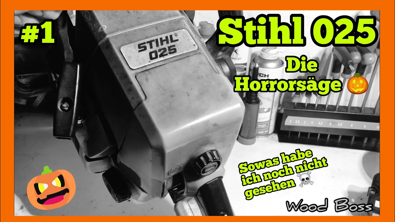 Stihl 025 Horrorsäge! Alles ist defekt! Dreck ohne Ende