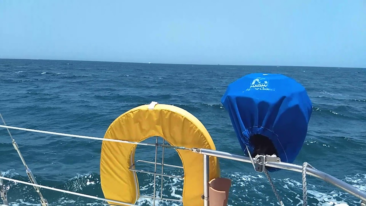 Sailing in a Morgan 41.