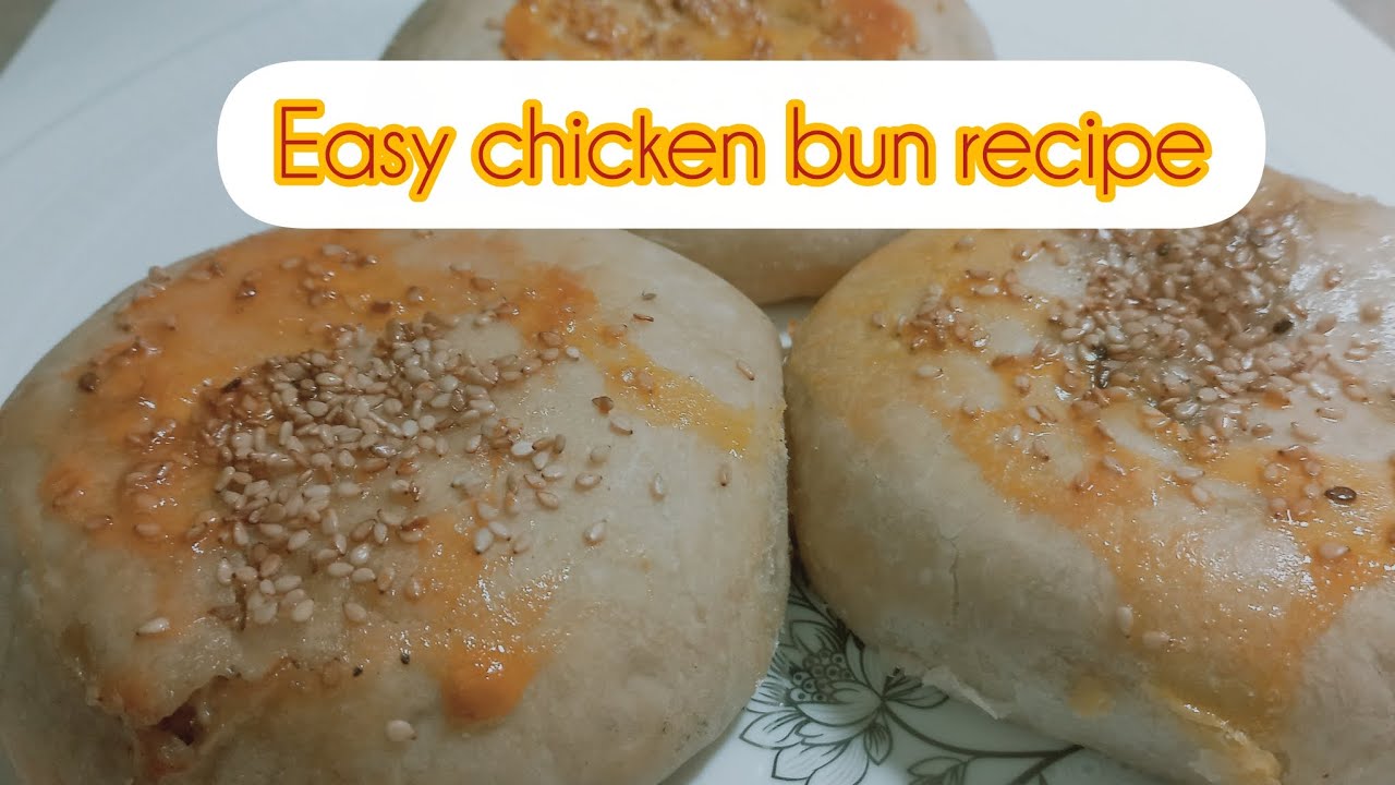 Chicken bun recipe#easy chicken bun at home