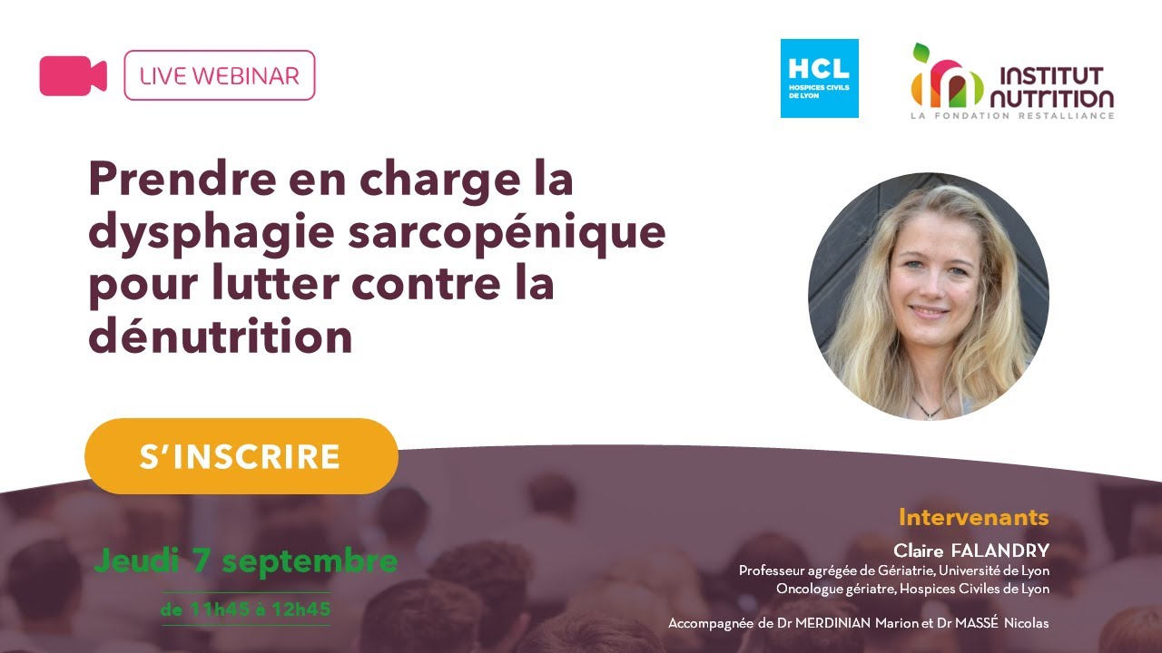 Prendre en charge la dysphagie sarcopénique pour lutter contre la dénutrition.