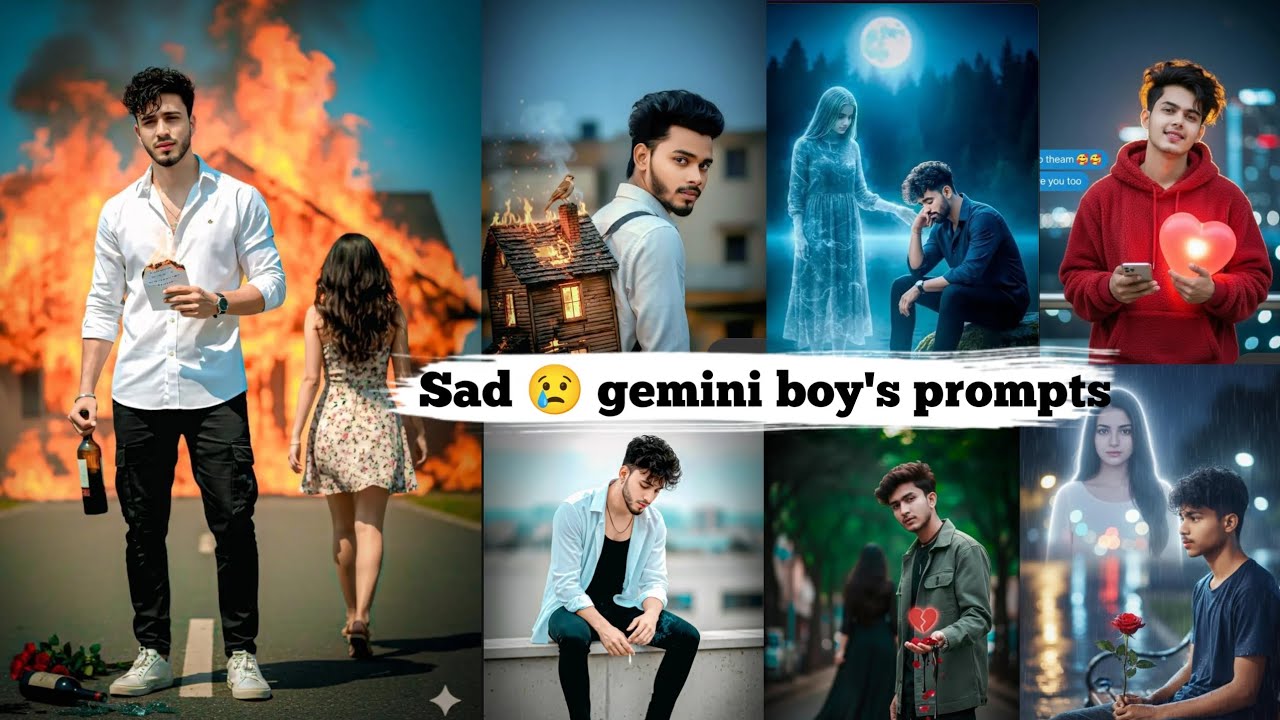 Sad 😢 Gemini Ai Trending Photo Editing Prompts | google gemini Photo Editing Prompt Gemini bhimeditz